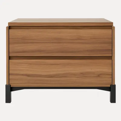 Noptiera Groove cu doua sertare - Bonaldo