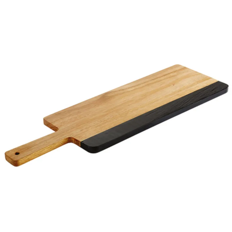 Platou servire lemn de acacia și ardezie 42 x 18 x 1,5 cm